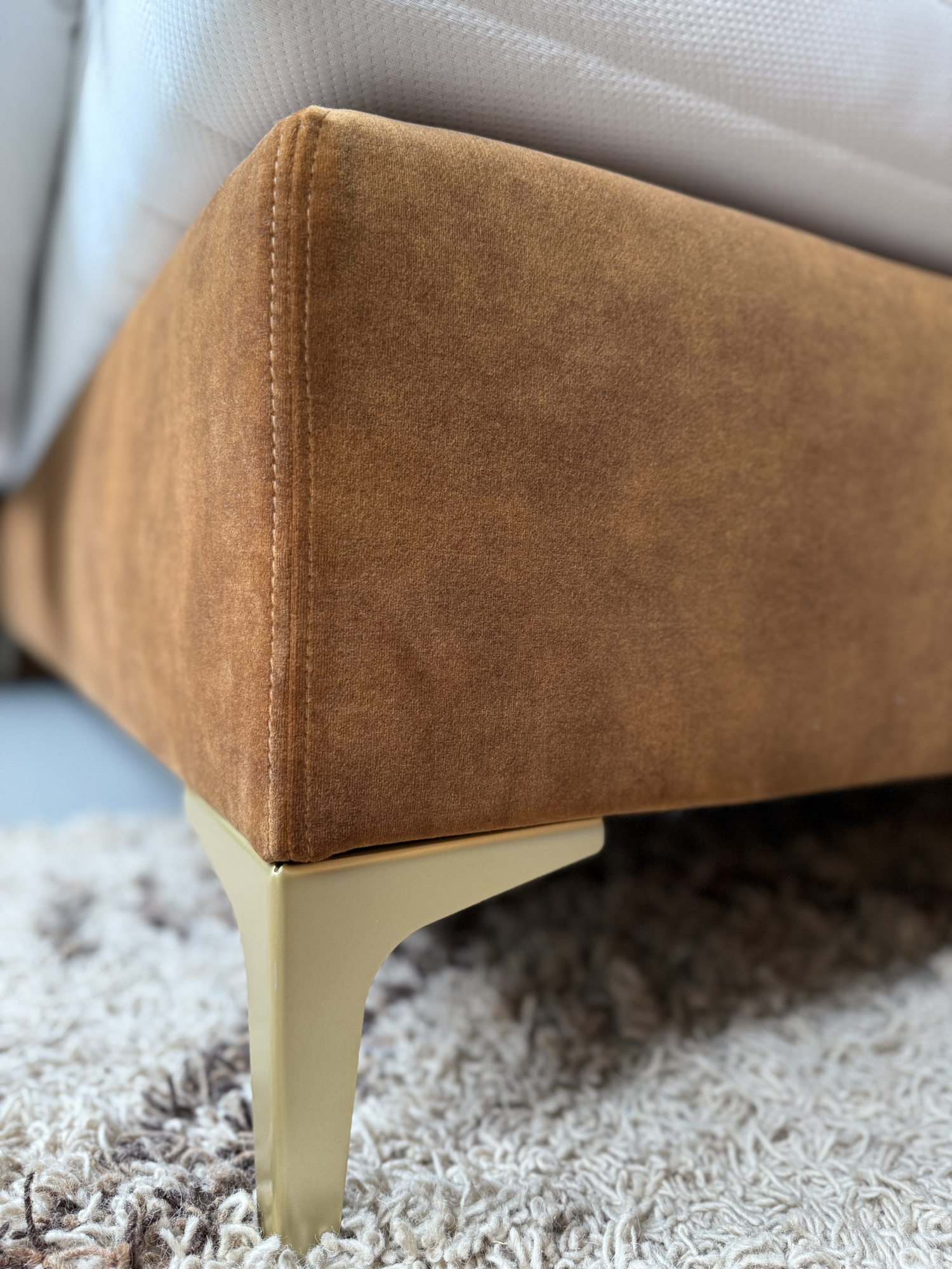 Boxspring Sparkle Velvet Gold 140x200