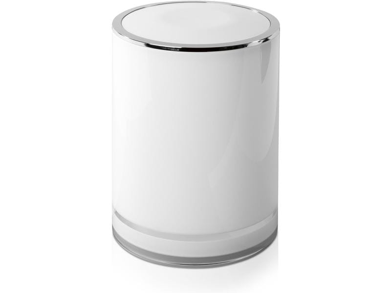 Möve Kosmetikeimer Line 5 l, Weiss Abfalleimer