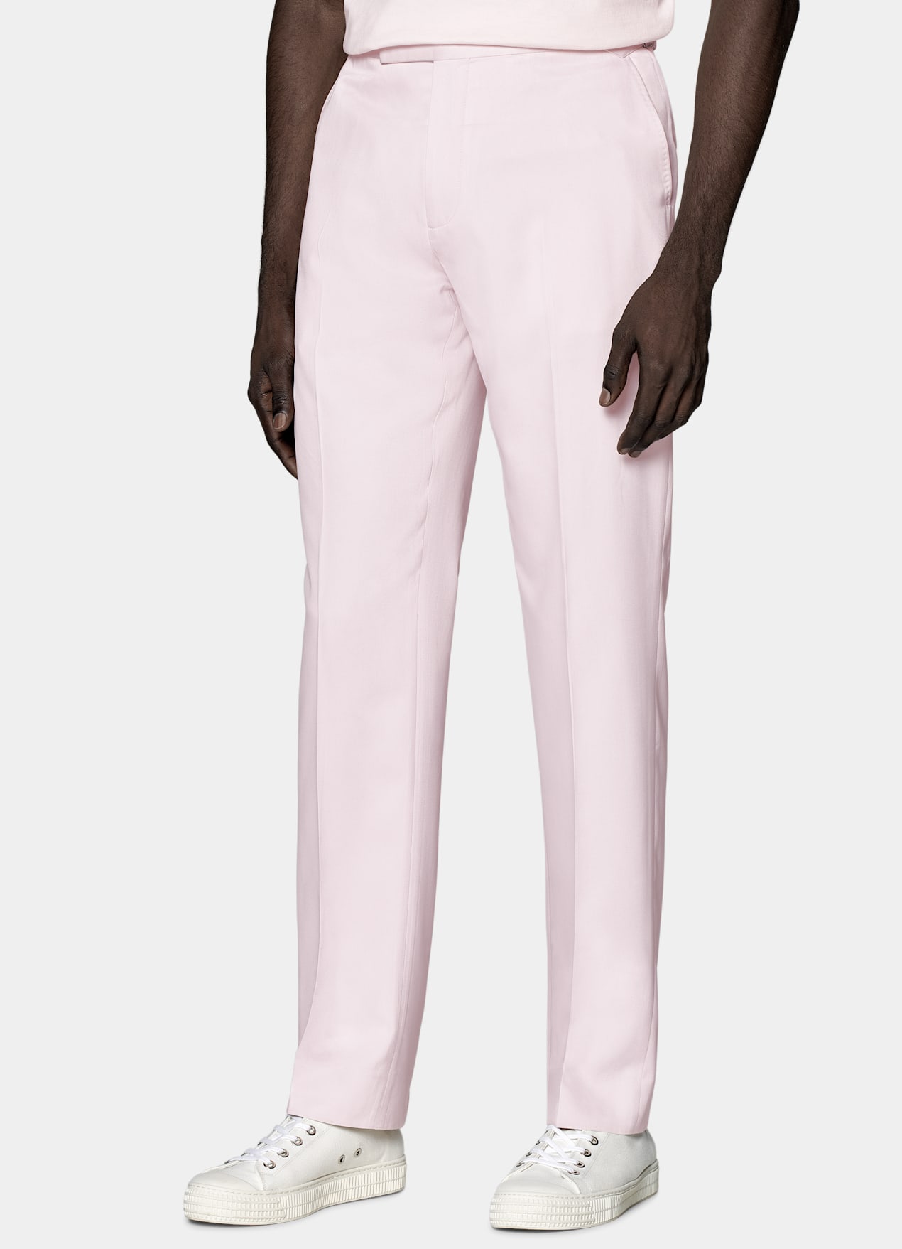 Costume Havana coupe Tailored rose clair