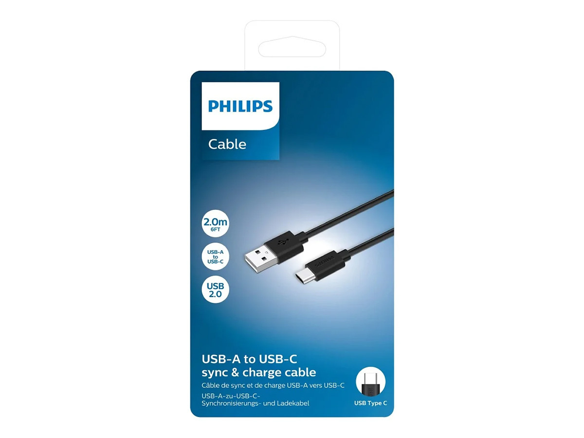 Philips USB-C oplaad- en sync-kabel