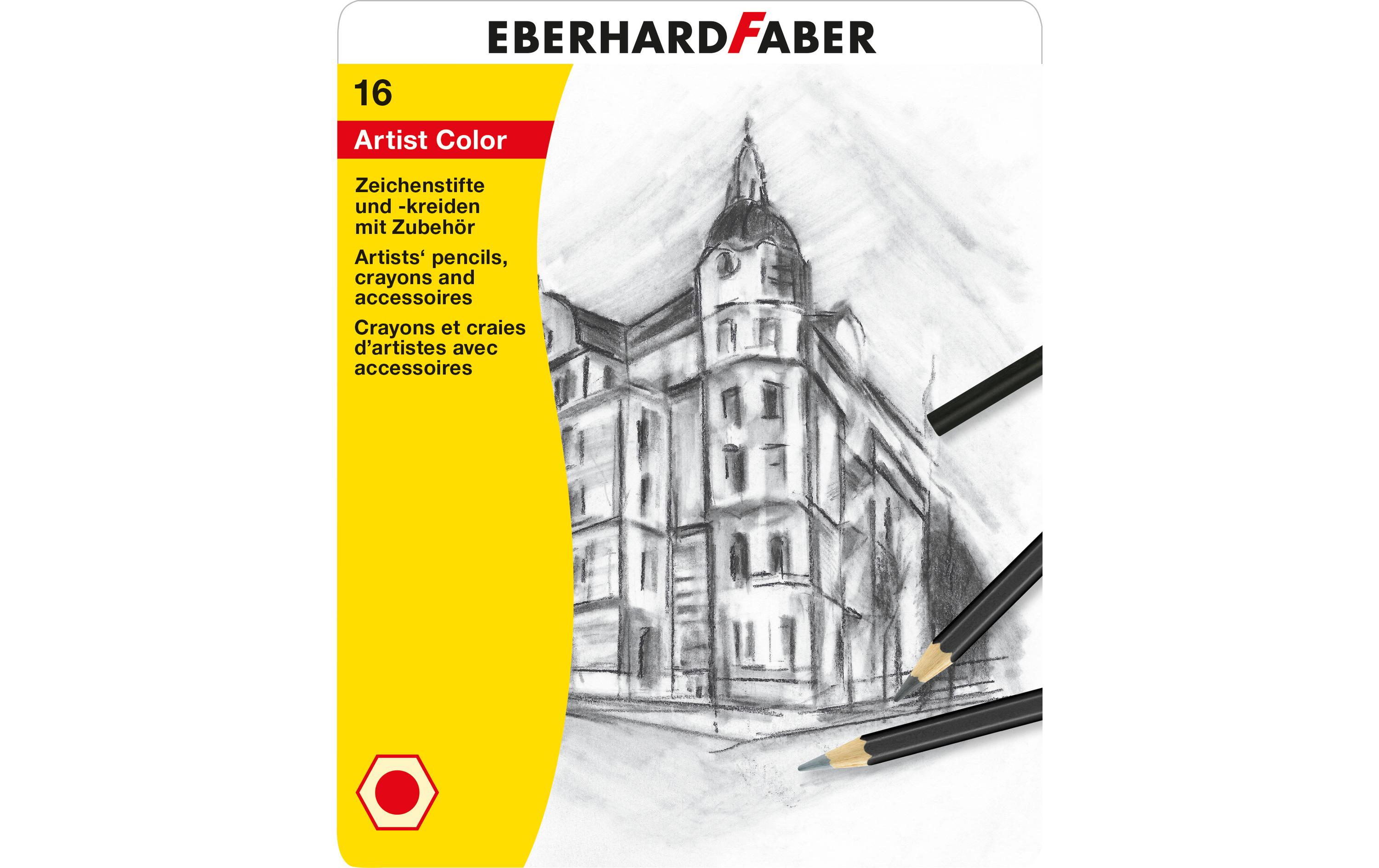 Bleistift Artist Color 16-teiligZeichenset zum Schreiben, Zeichnen und Skizzieren