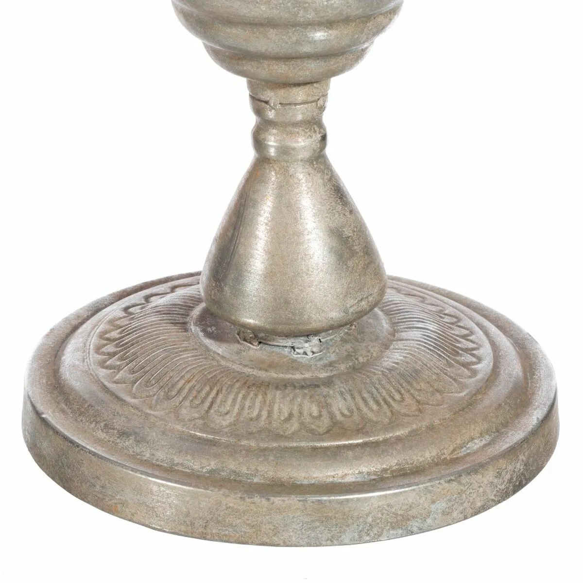 BigBuy Home Vase Métal Argent BigBuy