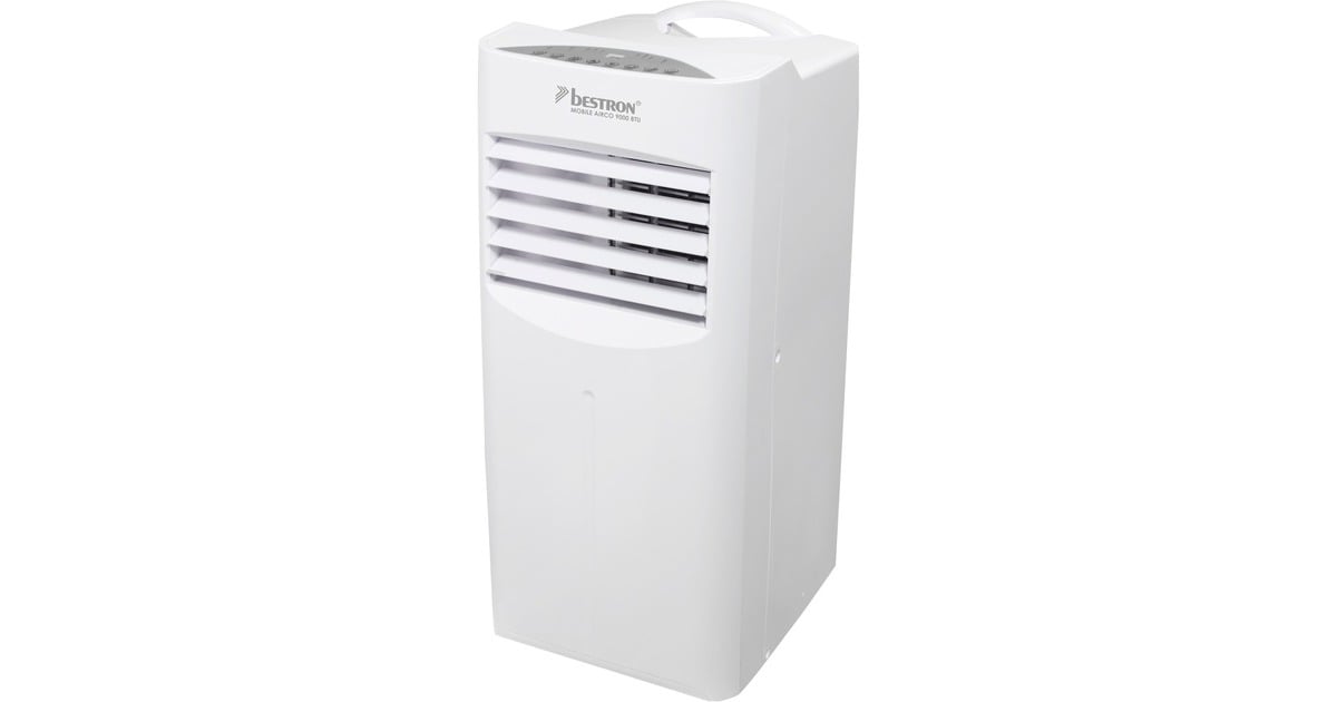 BestronAAC9000 Mobiele Airconditioner  (Wit, Koelvermogen 2,6 kW | met CFC-vrij koelmiddel | 9000 BTU/h)