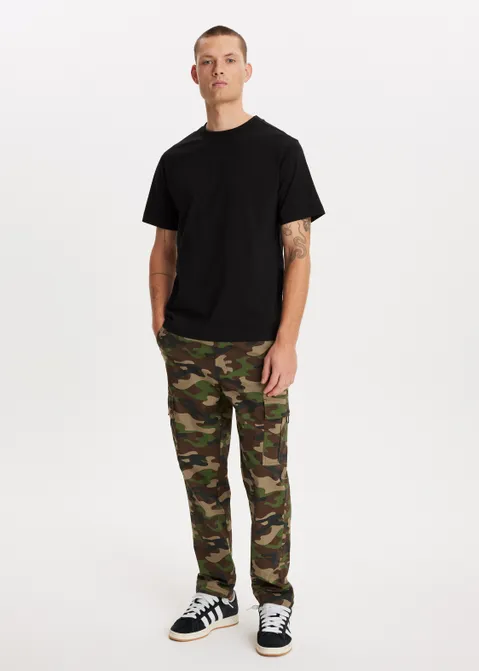 Basic t-shirt zwart (ZWART)