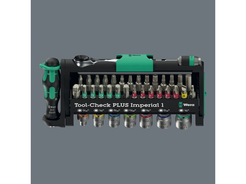 Wera Tool-Check PLUS Imperial 1, 39-teilig Bits-Sortiment mit Ratsche   Nüssen