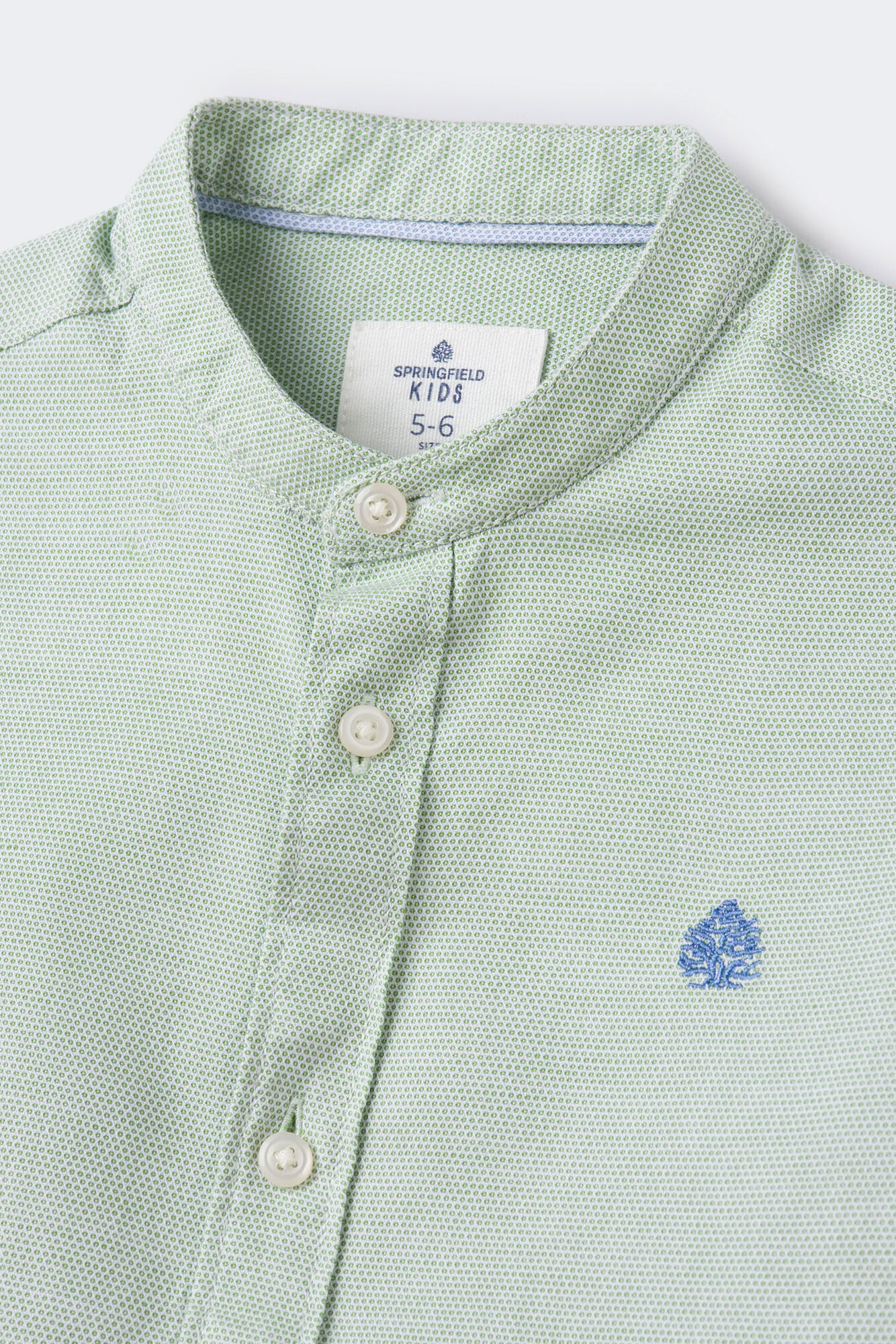Camisa de gola Mao para meninos