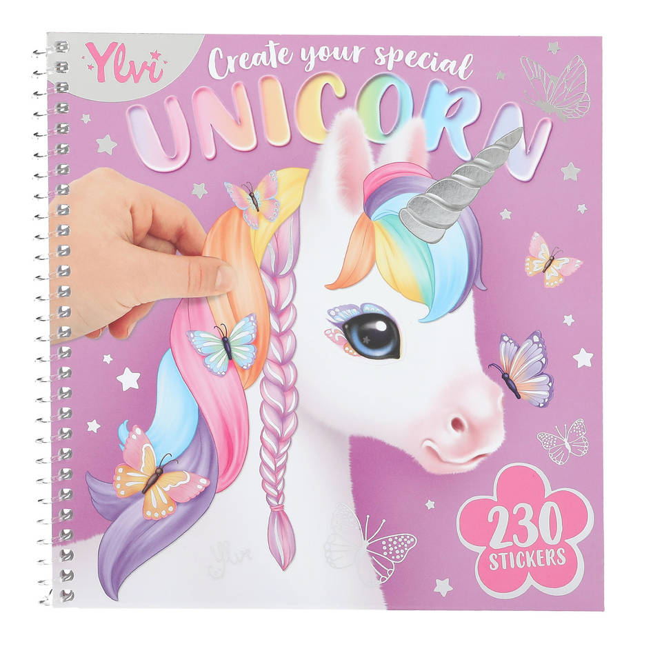Ylvi Create Your Special Unicorn Dress Me Up stickerboek