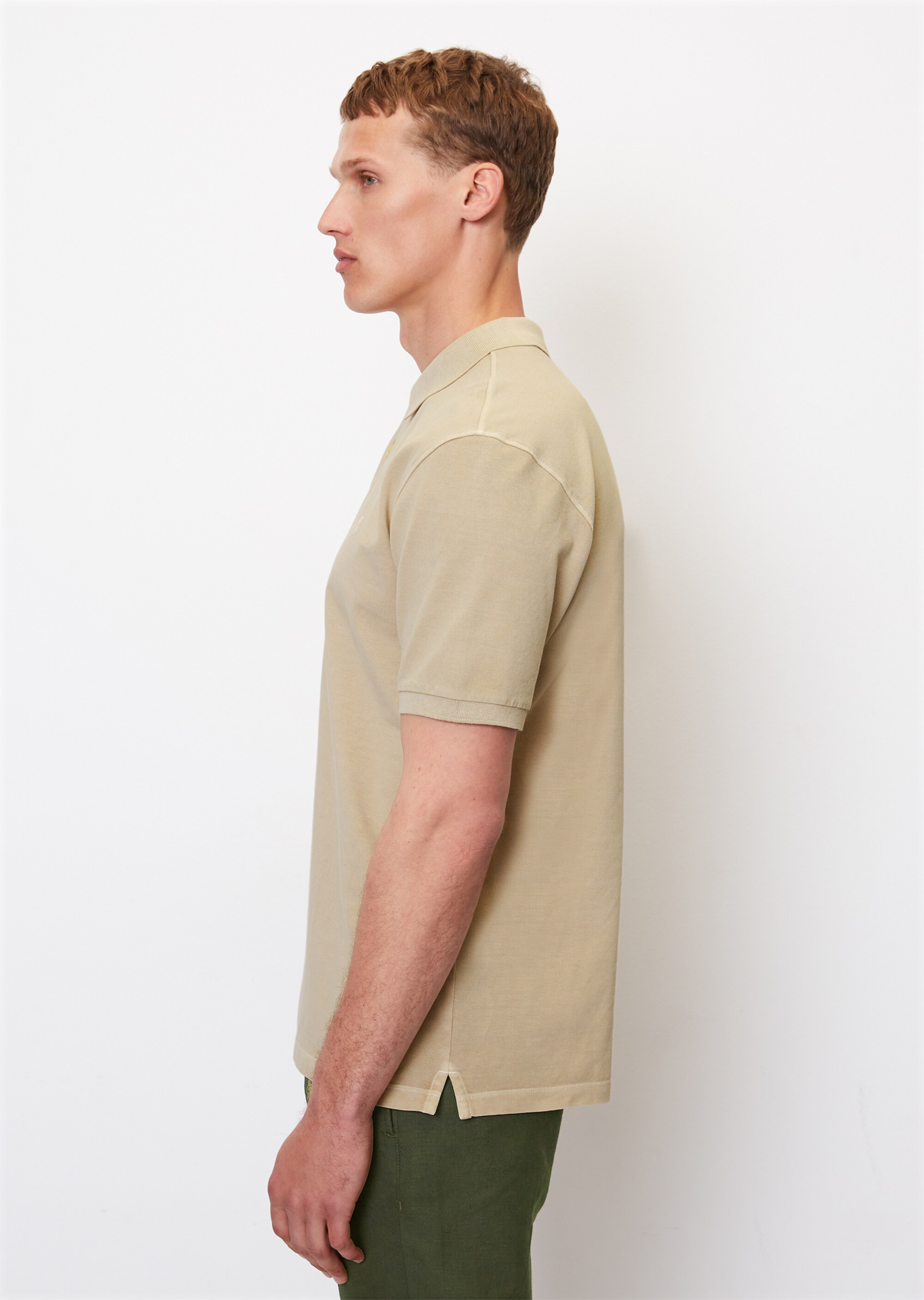 Kurzarm-Poloshirt Piqué regular aus Bio-Baumwolle