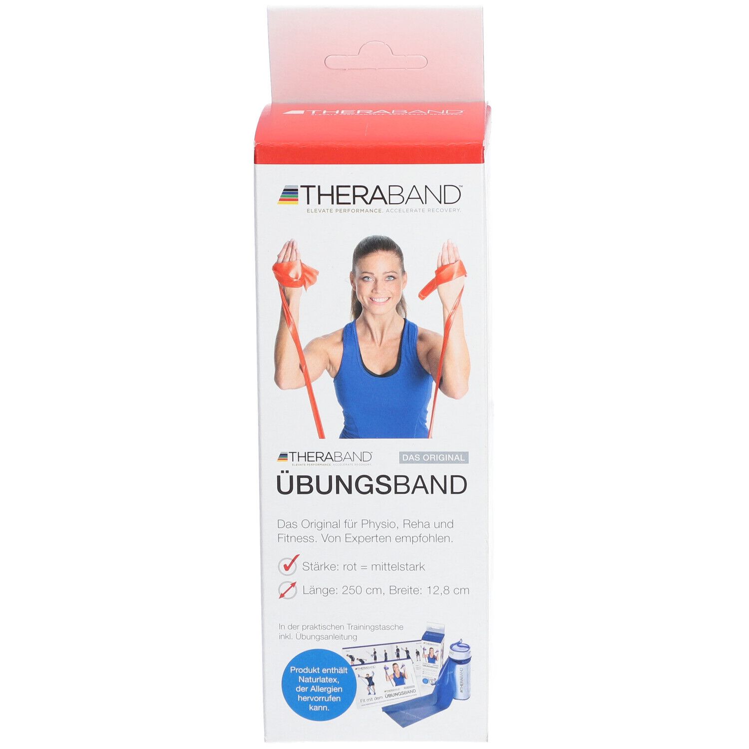 RUSSKA Theraband™  2,5 m mittel stark rot