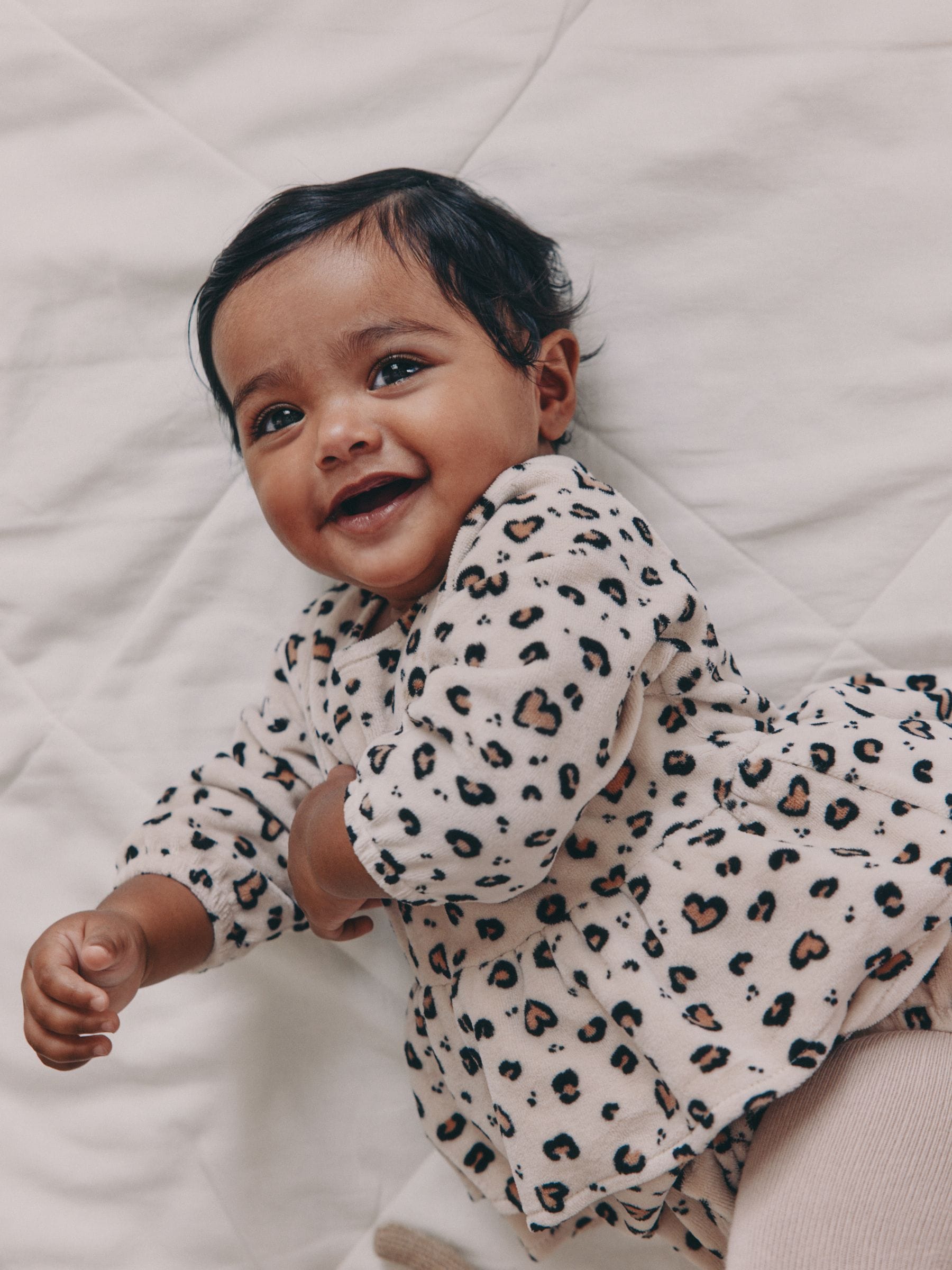 Naturel met dierenprint - Babyrompers met bloemenprint Set 2 -delig met maillot (0mnd -3jr)