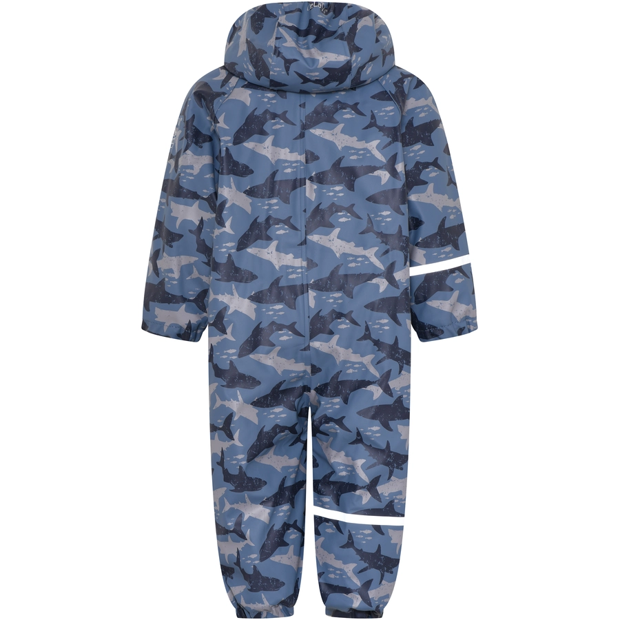 CeLaVi Regenoverall mit Fleece China Blue