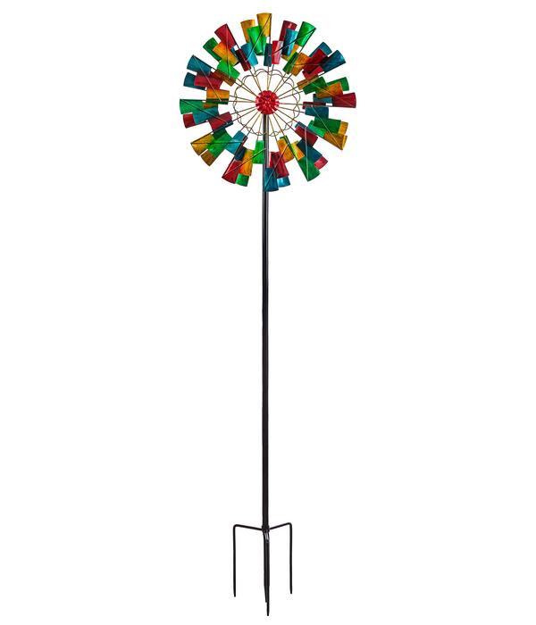 Dehner Riesen Windrad, bunt, ca. Ø61/H213 cm