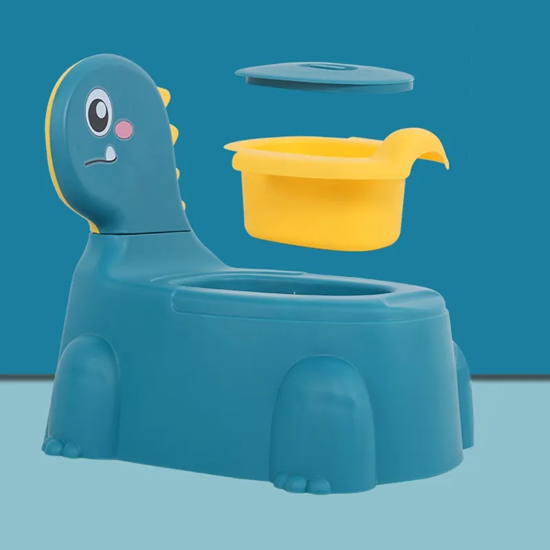 (32x29cm) Kinder Töpfchen Baby Toilette Topfstuhl WC mit Deckel - Dinosaurier