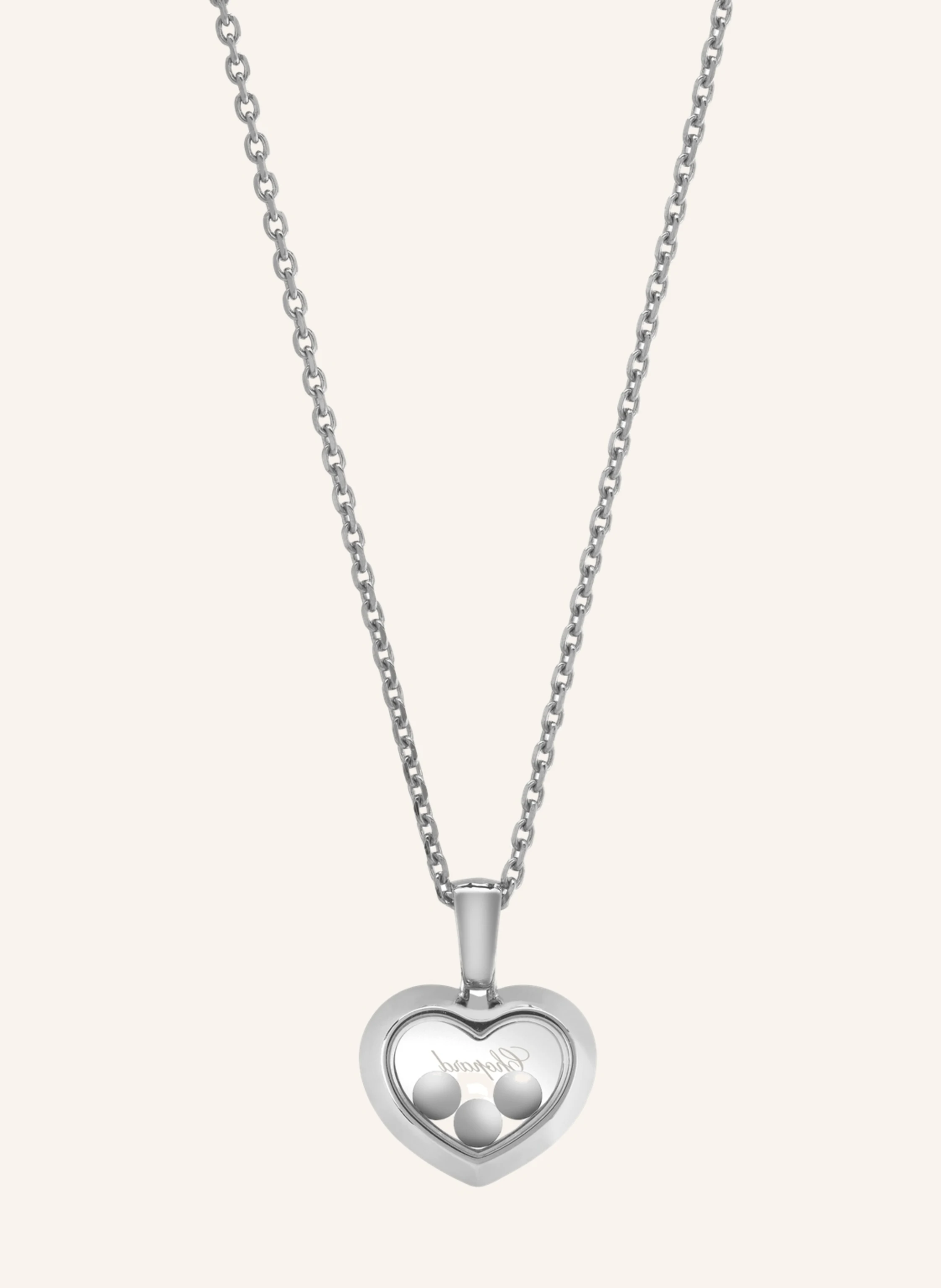 Chopard Anhänger HAPPY DIAMONDS ICONS Anhänger aus 18 Karat Weißgold und Diamanten