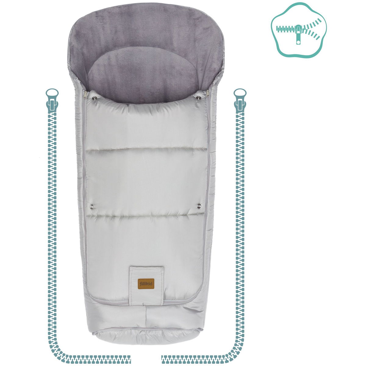 fillikidfillikid   Fusssack Peak silber