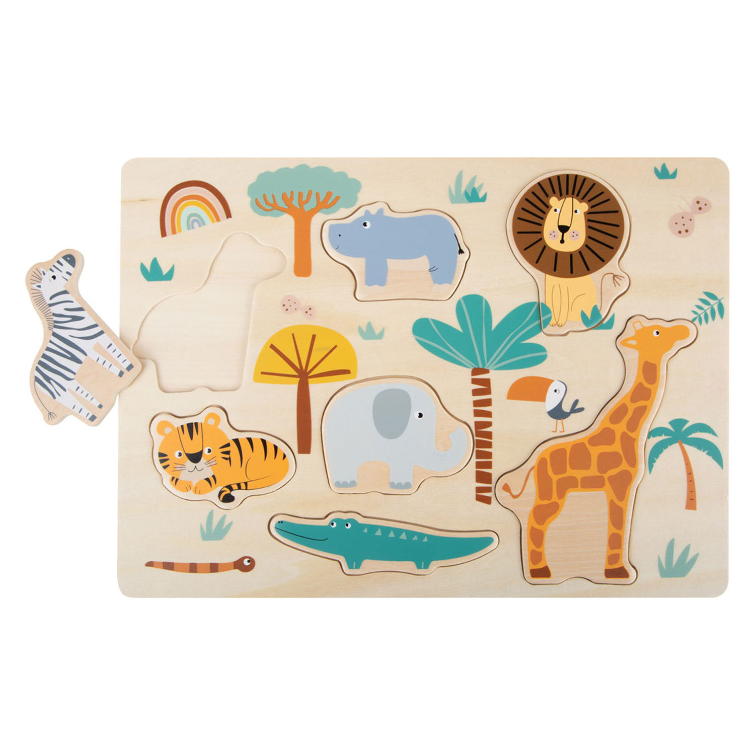 Small Foot-Houten Puzzel Safari