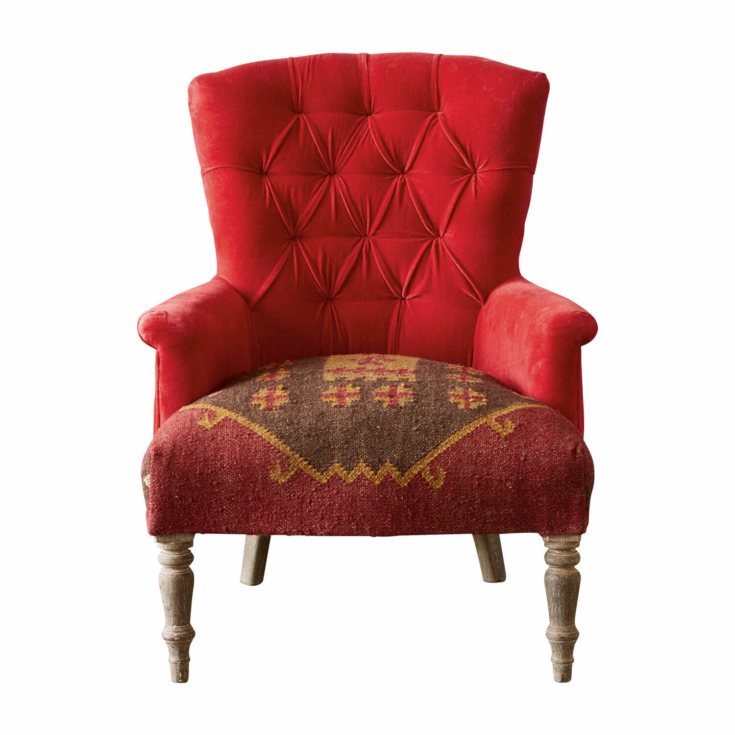 Sessel Hinsdale rot/braun