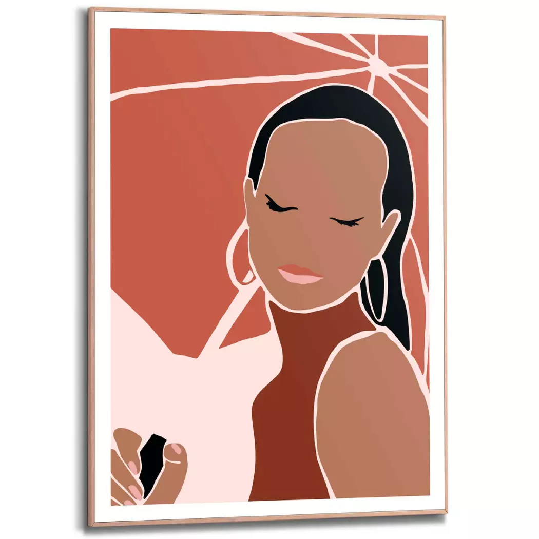 Wandbild 50 x 70 cm Frau