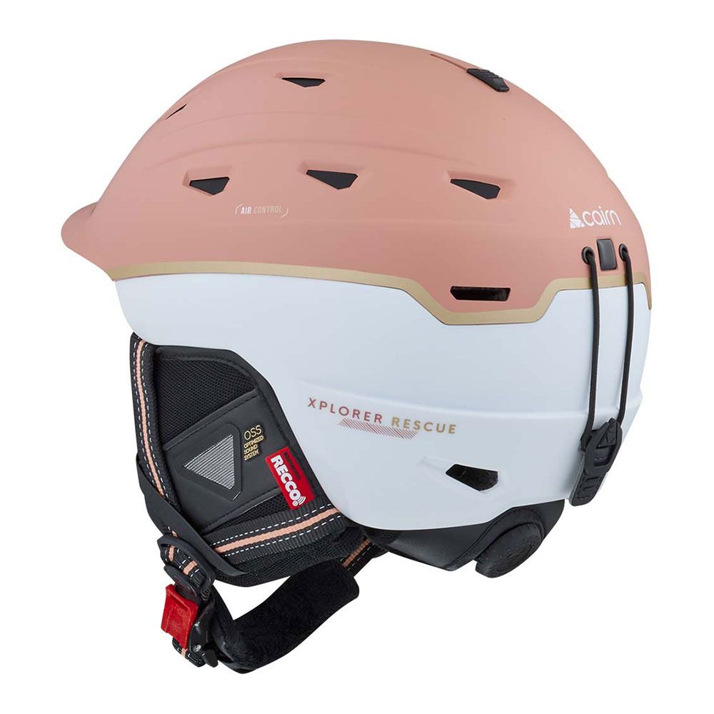 Cairn XPLORER RESCUE - Casque ski Femme mat peach champagne