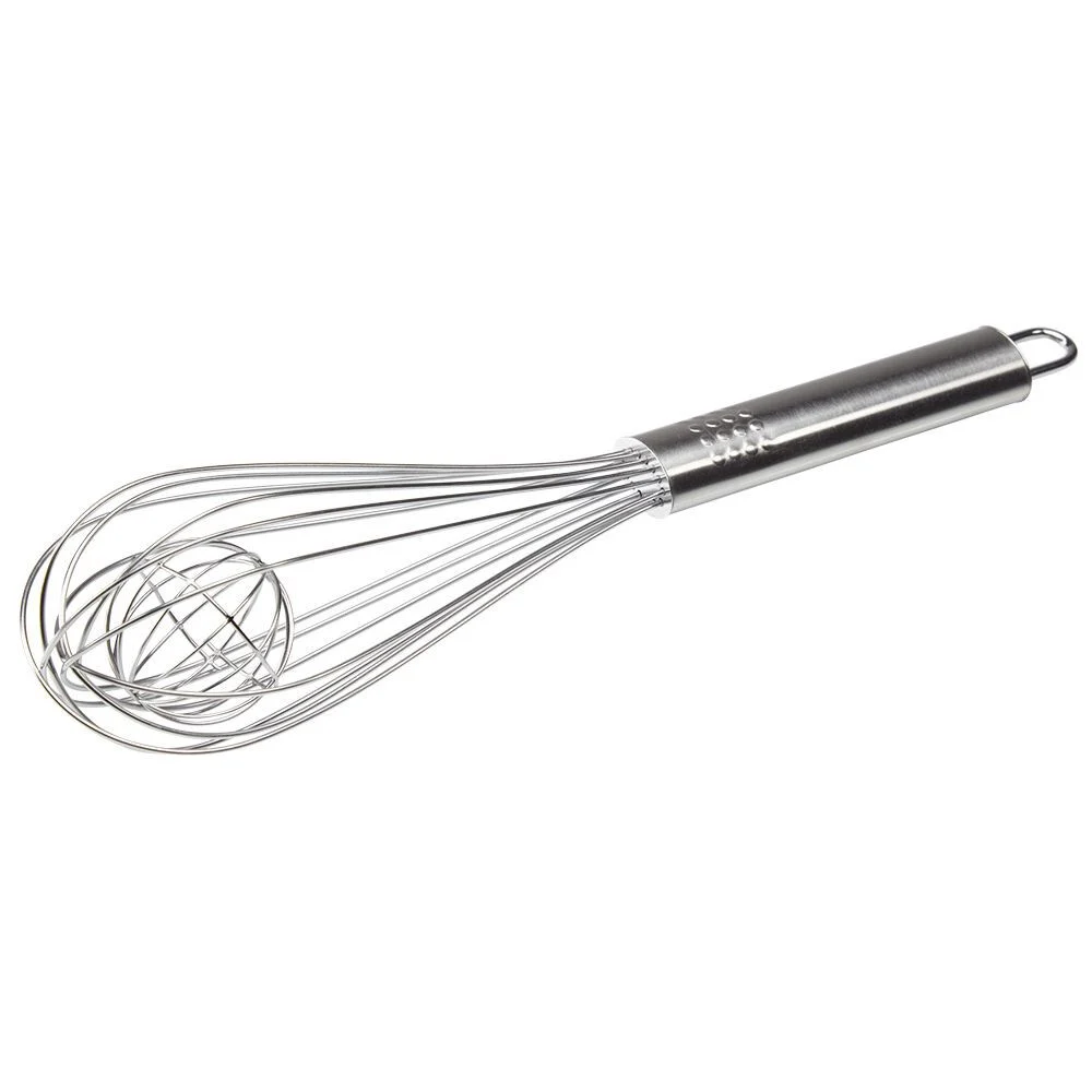 Fouet à bille en inox argenté