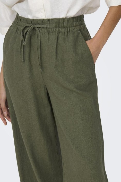 Jacqueline de Yong groene dames broek