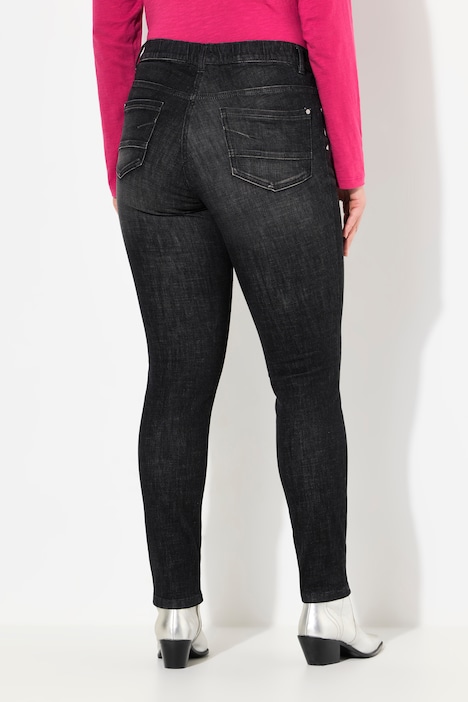 Jeans Sarah, Ziernähte, schmales Bein, Komfortbund