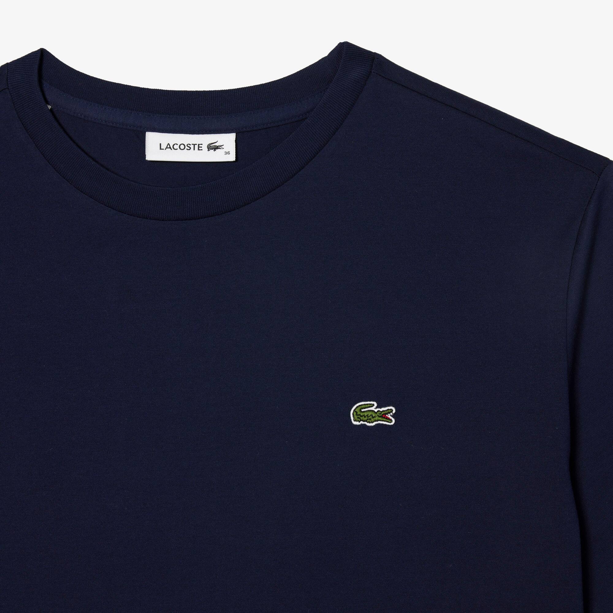 T-shirt à col rond en coton premium T-Shirts - Bleu - Lacoste - Femme