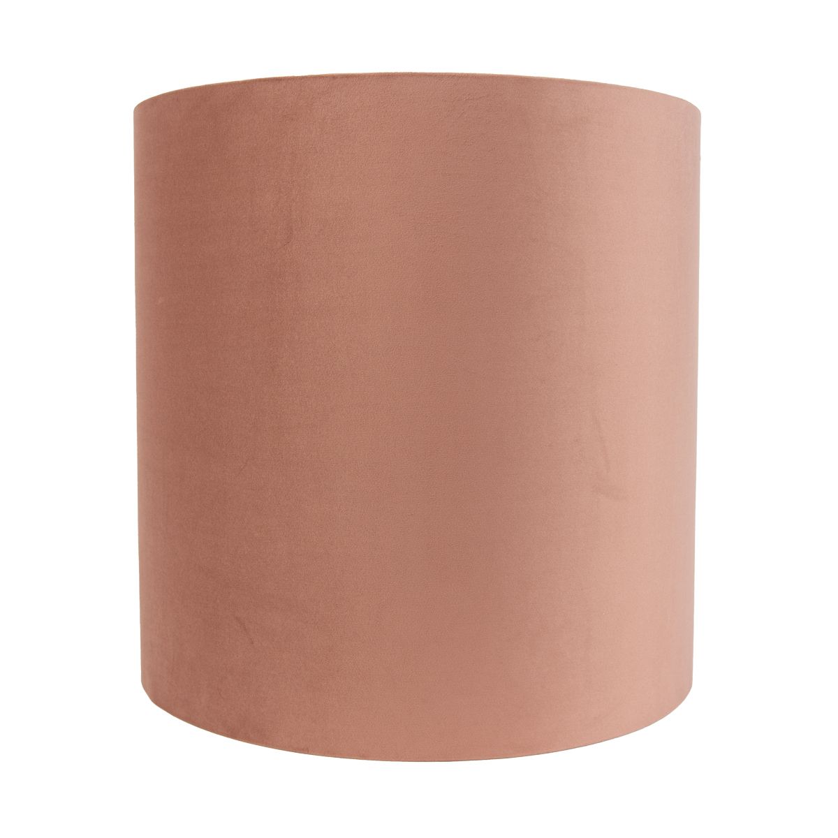 Velours lampenkap roze 40/40/40 met gouden binnenkant