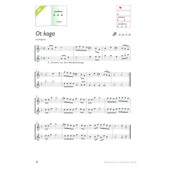 Acanthus Music AltblockflötenReise 3