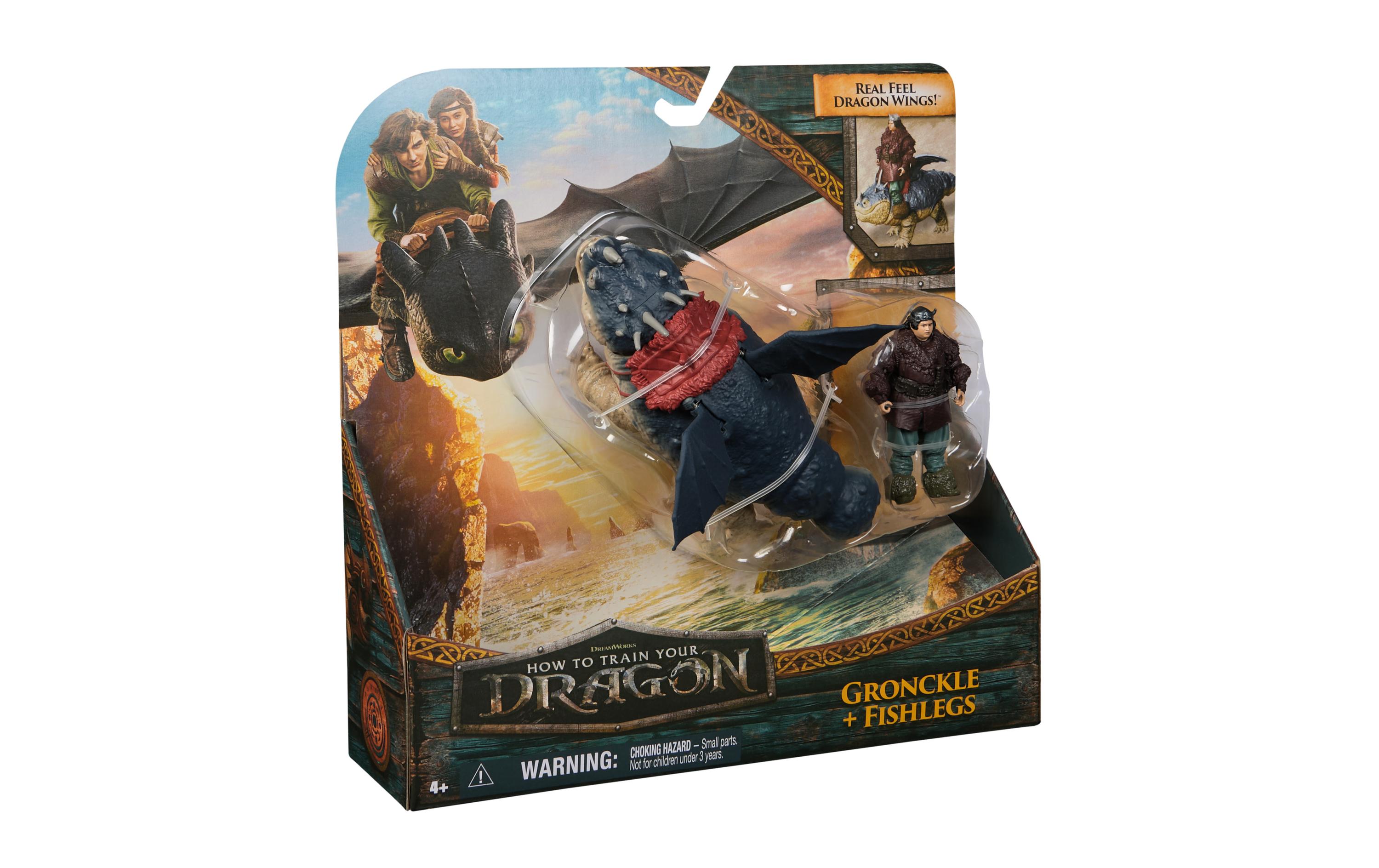 Spielfigurenset Dragons Fleischklops and FischbeinSpielset Viking and Dragon