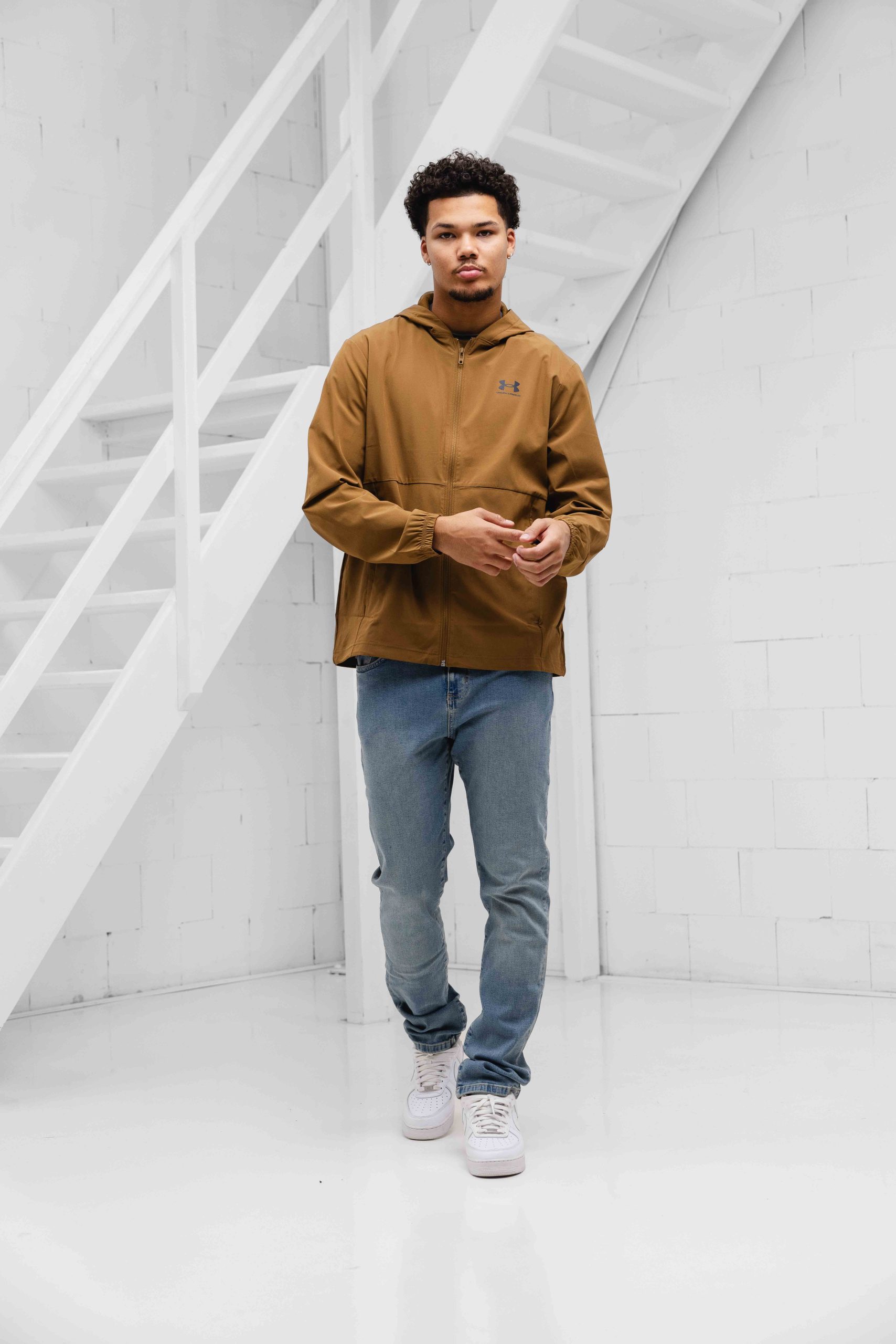 Under Armour Vibe Windbreaker Heren Bruin