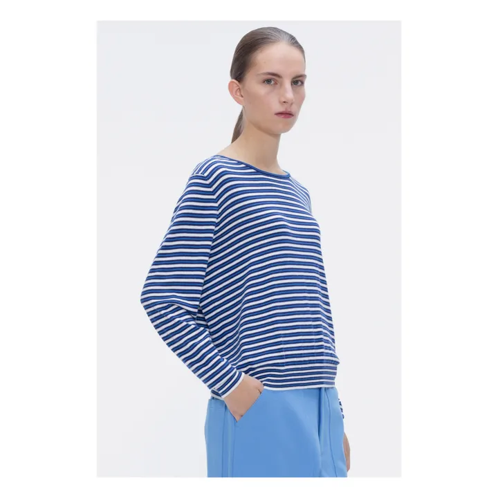Our Sister Pull Pumpkin Spicy Rayures | Bleu pétrole
