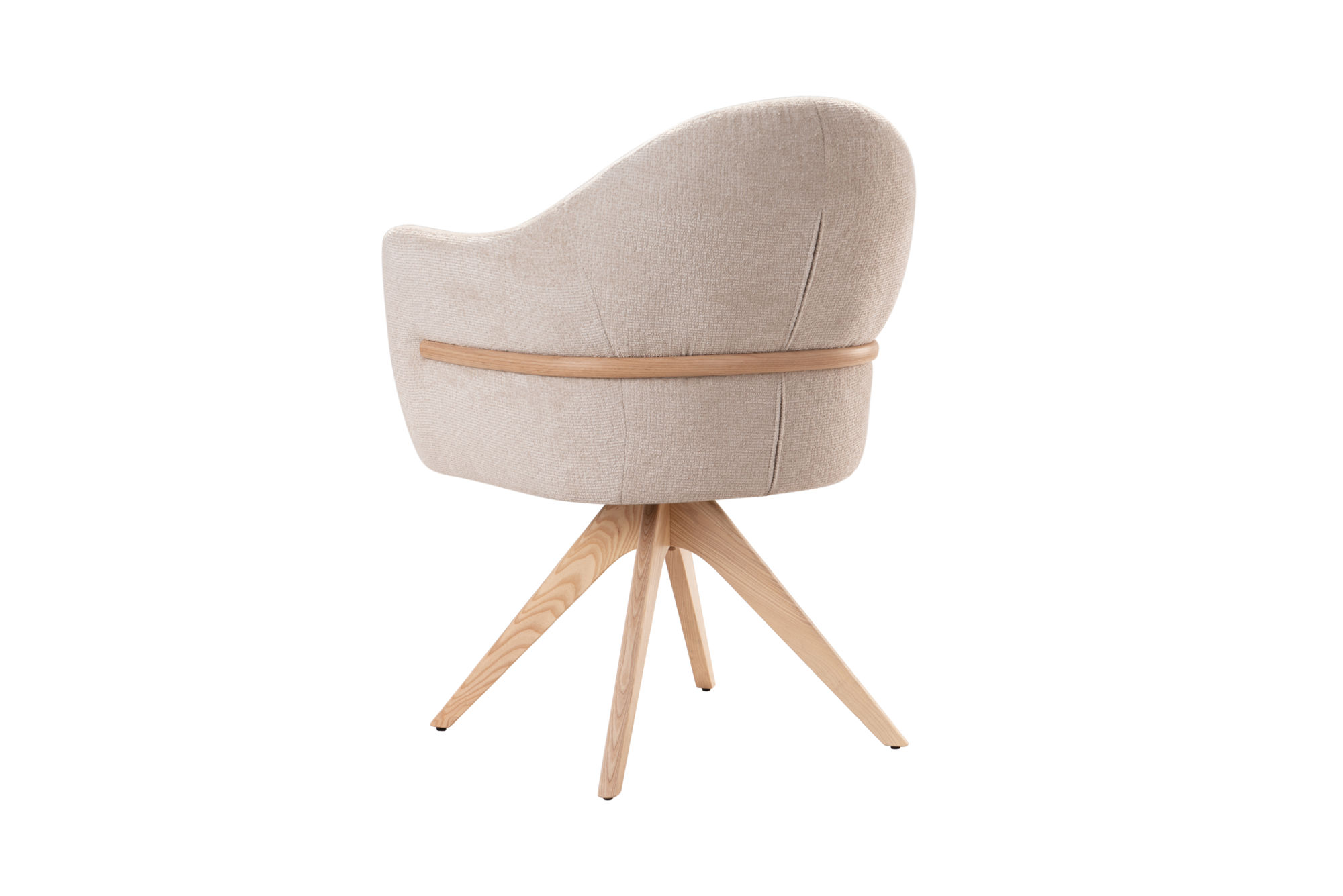 Flora draaistoel beige