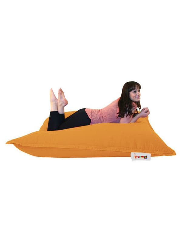 Garden Bean Bag Pute Puff 100x100 - Oransje