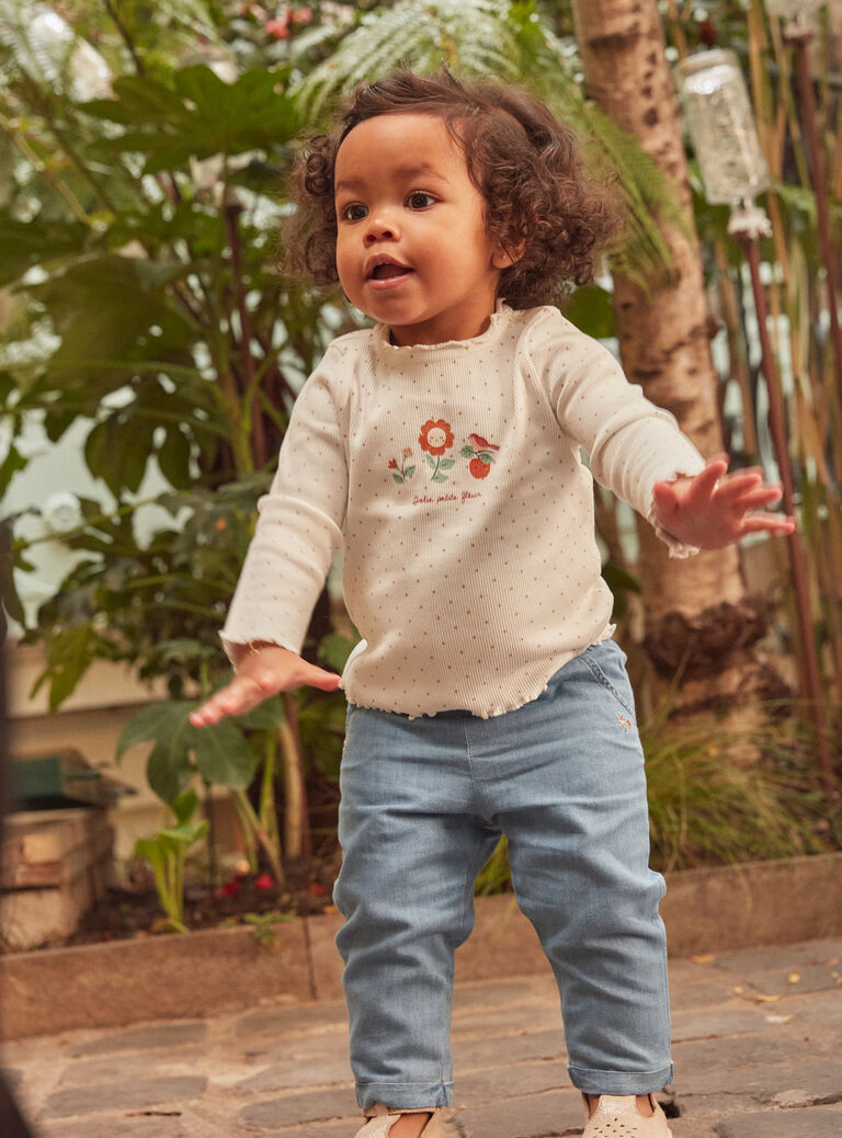 Pantalon en chambray denim clair