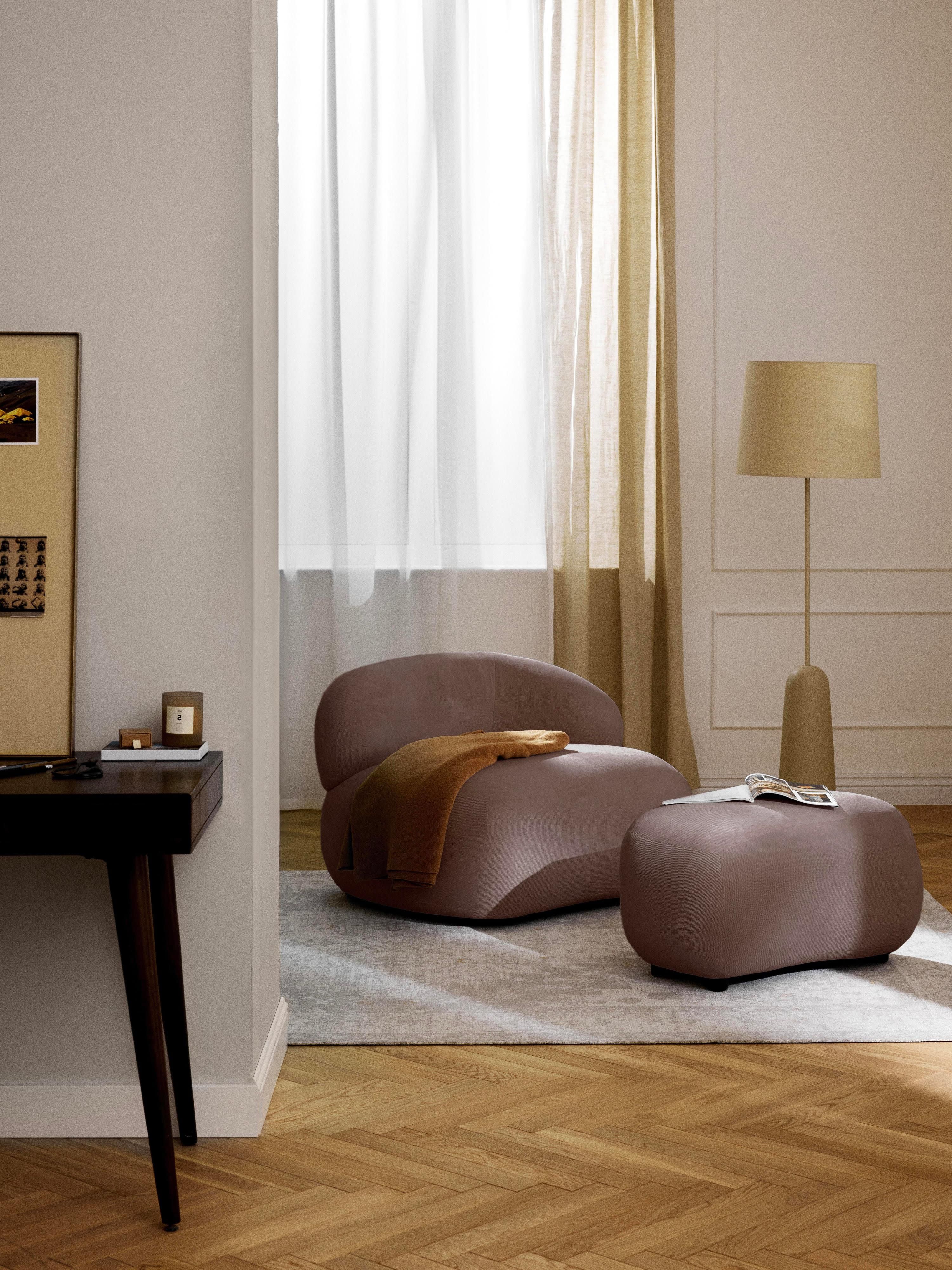 Niervormige loungefauteuil Alba