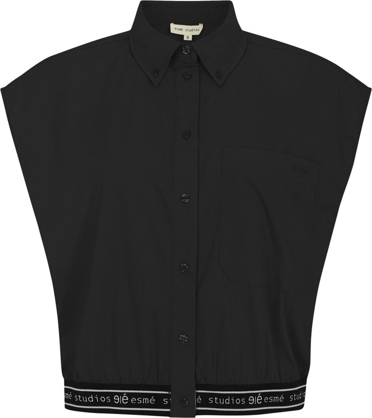 esmé studios ESCalla Cropped Shirt Black