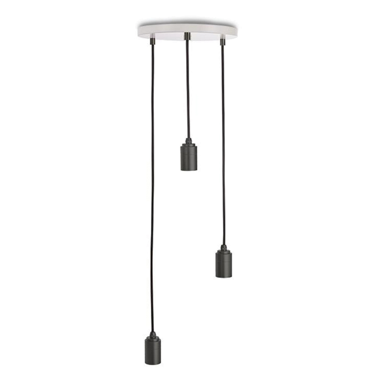 Tala LED Triple 3 cluster hanglamp Ø25 wit grafiet