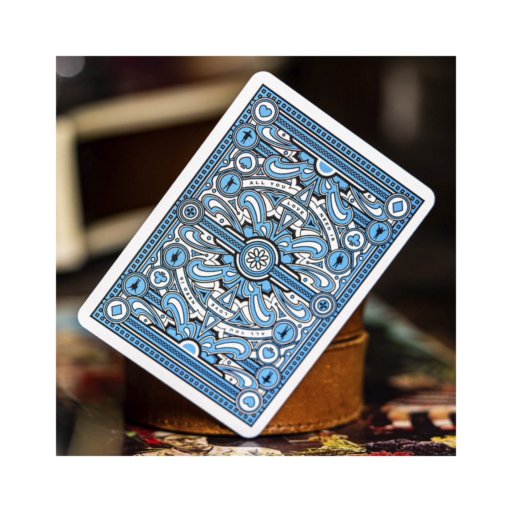 Cartes Bicycle Theory 11 - The Beatles : Bleu