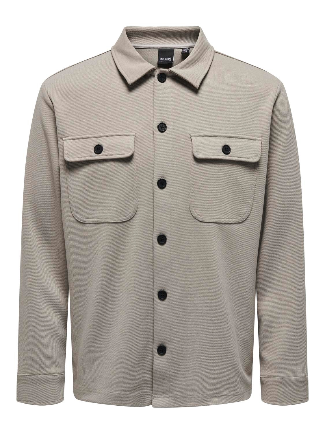 ONLY & SONS Langarmhemd »ONSNEWKODYL OVERSHIRT SWEAT NOOS«