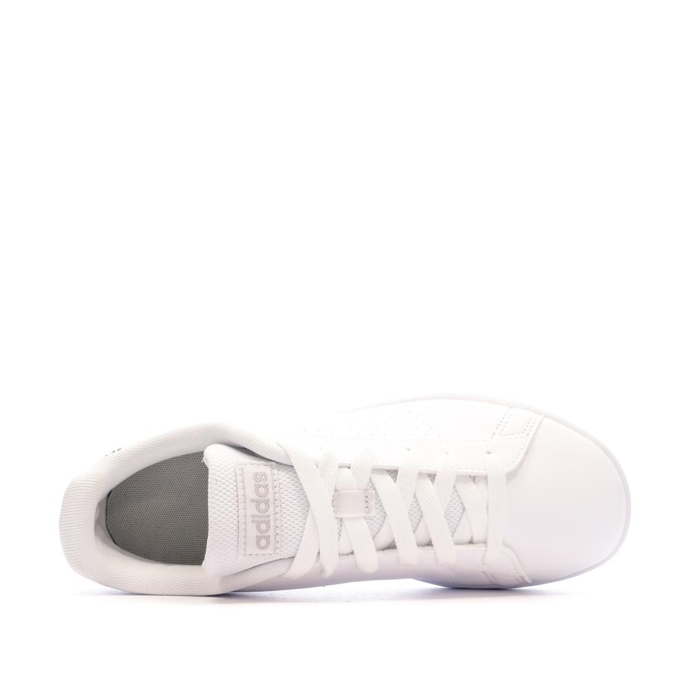 Adidas Baskets Blanches/Zèbre Fille Adidas Advantage K