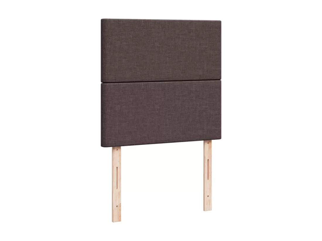 Sommier tapissier avec matelas Marron foncé 90x200 cm