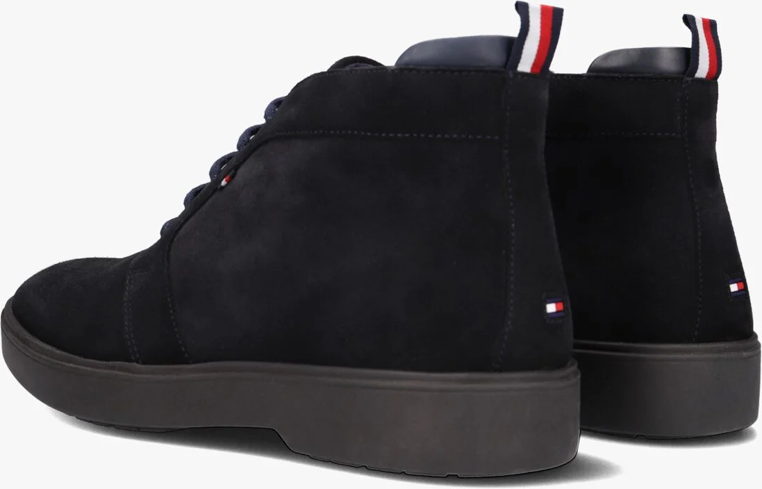 TOMMY HILFIGER blauwe tommy hilfiger veterboots classic hilfiger suede lace boot