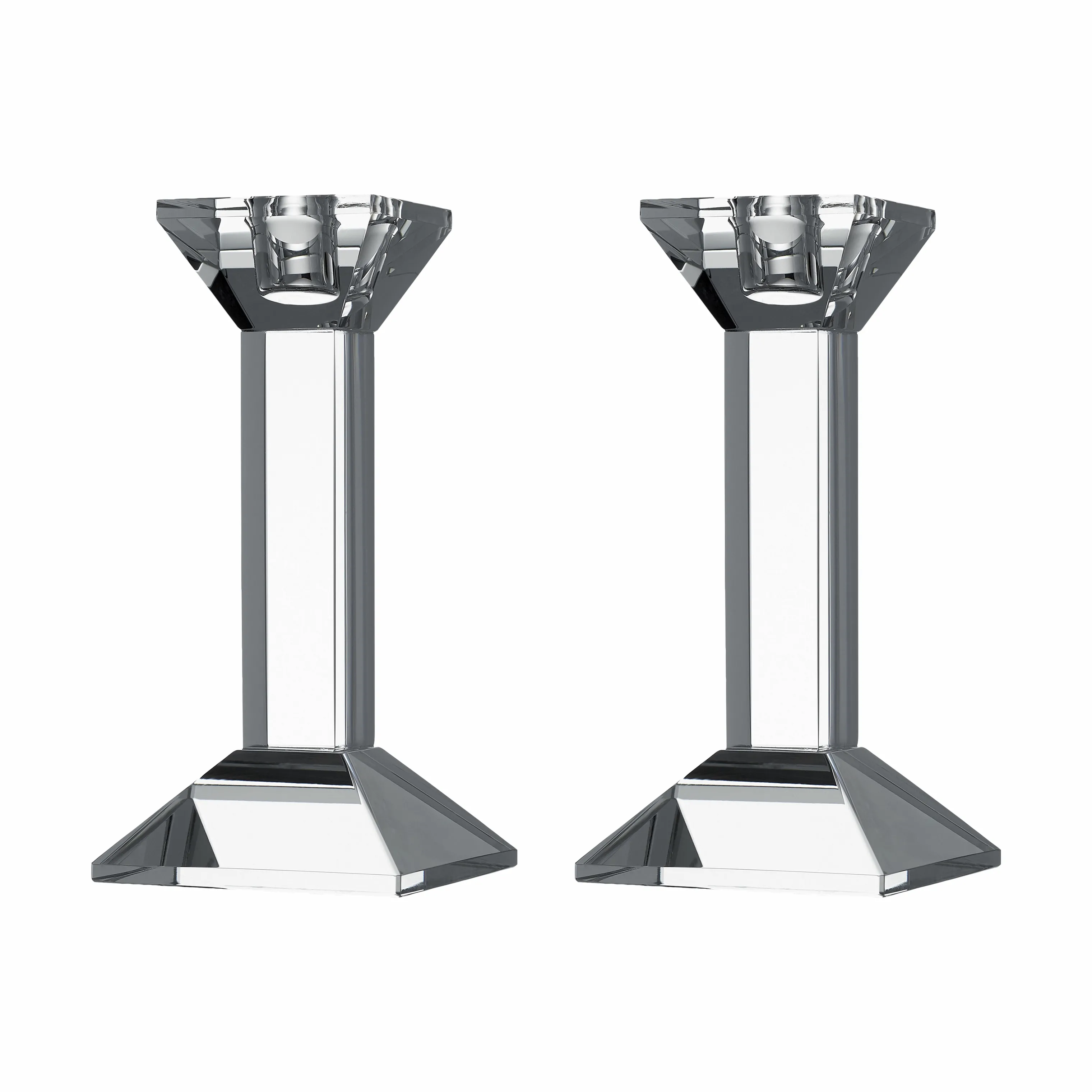 Lyngby Glas Krystal Lysestage - 2 stk.