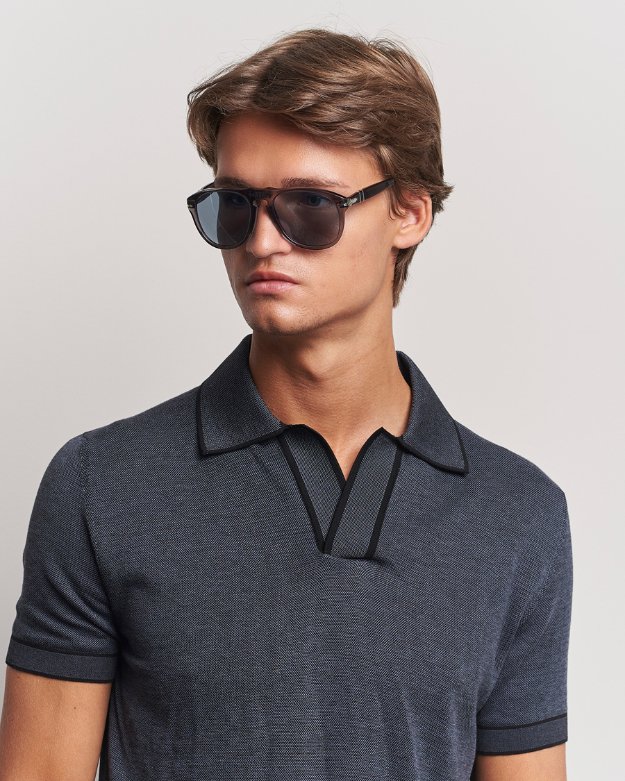 Persol 0PO0649 Sunglasses Transparent Grey