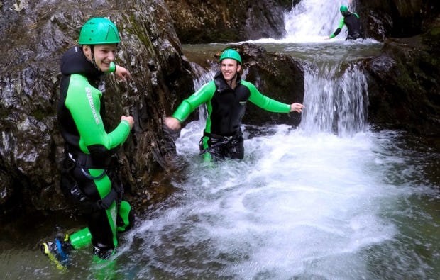 Canyoning und Rafting Package in Haiming als Geschenkidee