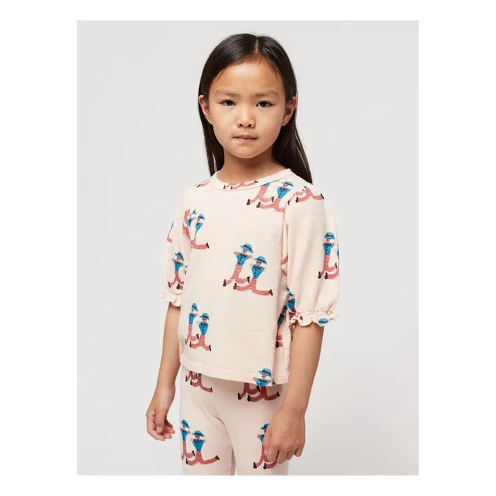 Bobo Choses Leggings Coton Bio Personnages | Rose pâle