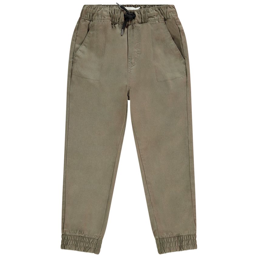 Pantalon jogger en lyocell pour enfant garçon - Kaki