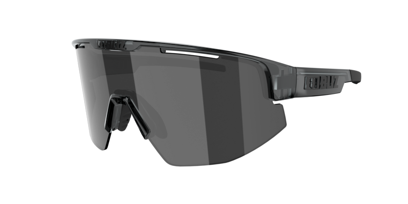 Bliz Matrix cykelbriller Crystal Black Smoke w Silver Mirror