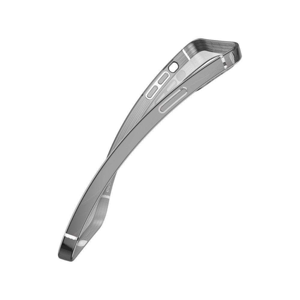 iPhone 12 Pro Gummi Hülle Shining Case Ultra Thin 0.8 mm - Silber (Transparent)